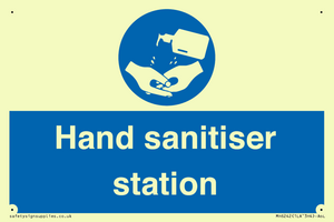 Hand sanitiser station
